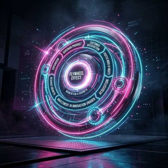 AI 创作额度与增长飞轮视觉图